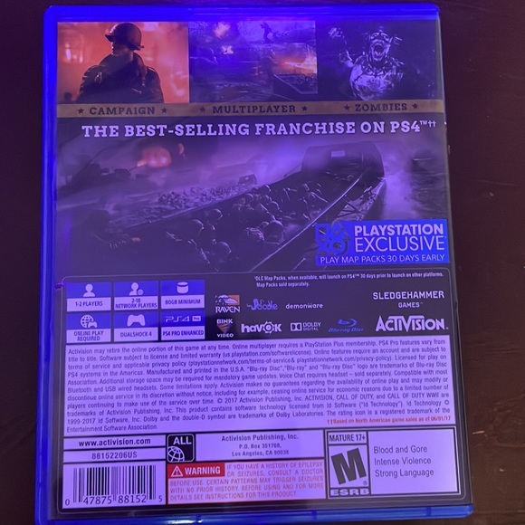 call of duty WWII still in good condition never played no scratches - Picture 2 of 4